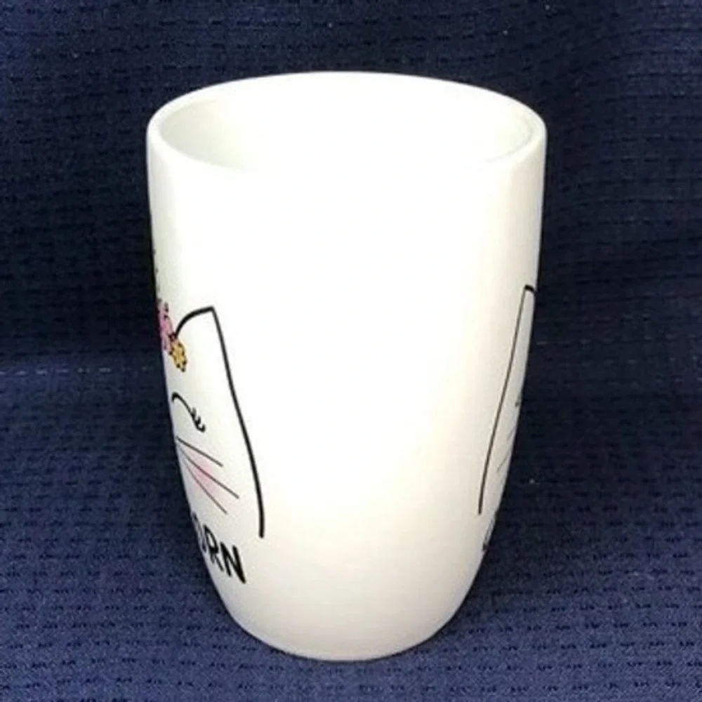 Caticorn‎ Cat Flowers Unicorn Coffee Tea Mug Cup Crazy Cat Lady Manna